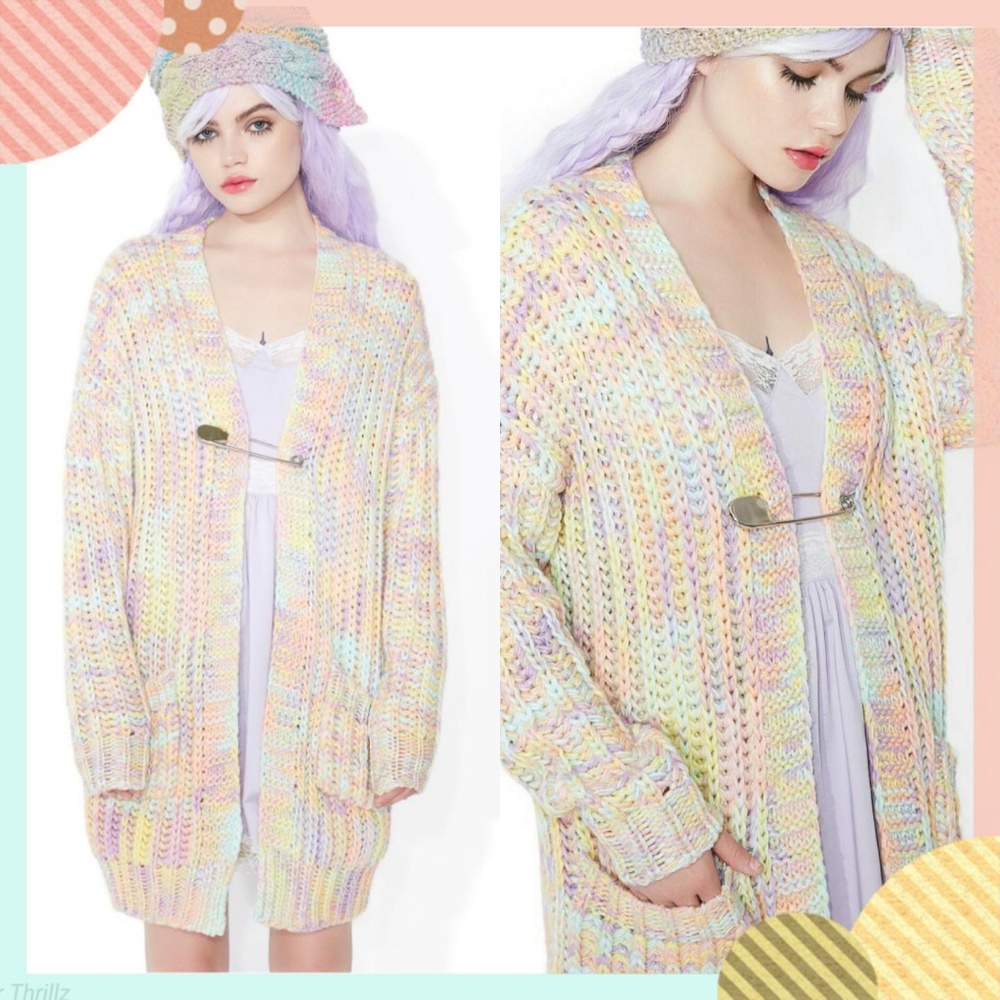 Sugar Thrillz Confetti Cakez Oversized Cardigan
